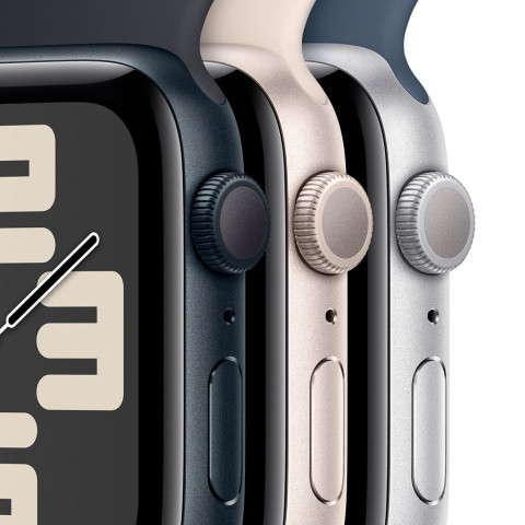Смартгодинник Apple Watch SE GPS 44mm Midnight Aluminium Case with Midnight Sport Band – S/M