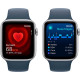 Смартгодинник Apple Watch SE GPS 44mm Silver Aluminium Case with Storm Blue Sport Band – S/M